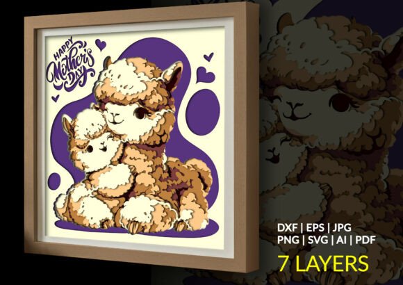 Alpaca Love in Every Stitch: A Designer’s Take on the Baby Alpaca and Mother Day Shadow Box