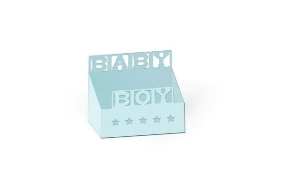 Baby Boy Cutout Blocks 3D SVG Box for Modern Branding