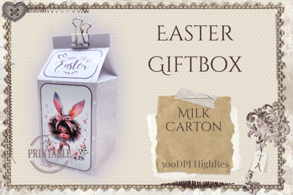 Easter 3D SVG Milk Carton Gift Box Review