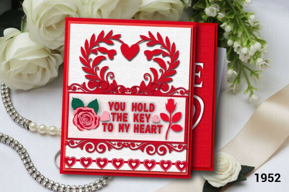 Elegant 3D SVG for Valentine’s Day Crafting
