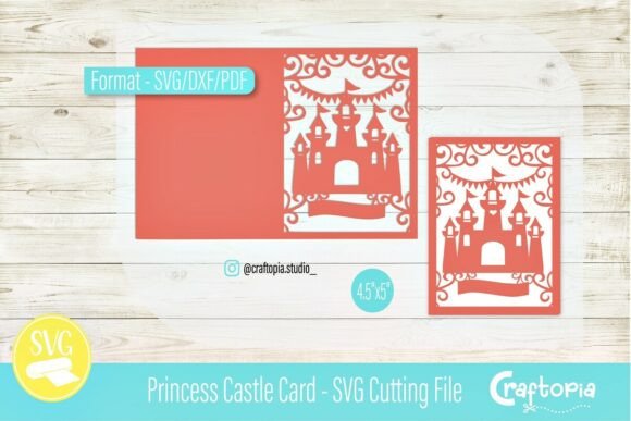h1Princess Castle Card – 3D SVG for Birthday Magic/h1