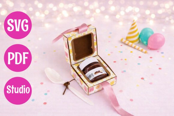Mini Chocolate Jar Gift Box Template Review