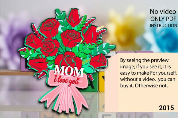 Mom I Love You Rose Bouquet SVG 2015 Review