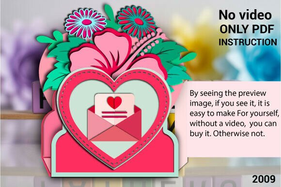 MOM S Heart Envelope Pop Up Card SVG2009: A 3D SVG for Mother S Day Campaigns