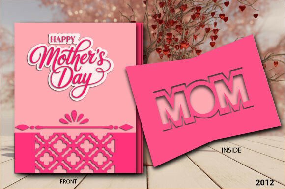Mother’s Day MOM Insert Card SVG 2012 – A 3D SVG for Elegant Seasonal Blog Design