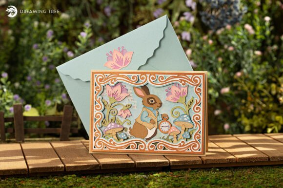 Storybook Rabbit Card SVG