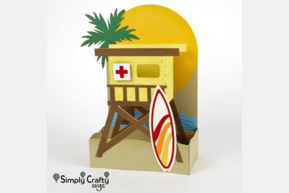 Surfer s Paradise Card SVG: A 3D Summer Review