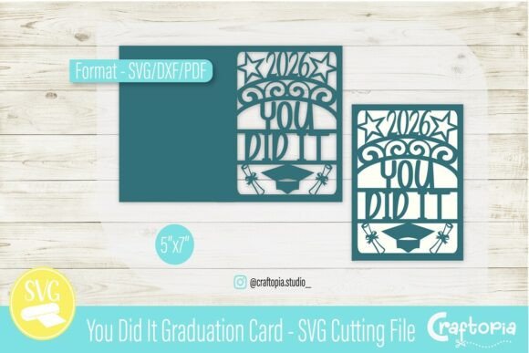 You Did It Grad Card 2026 SVG Review